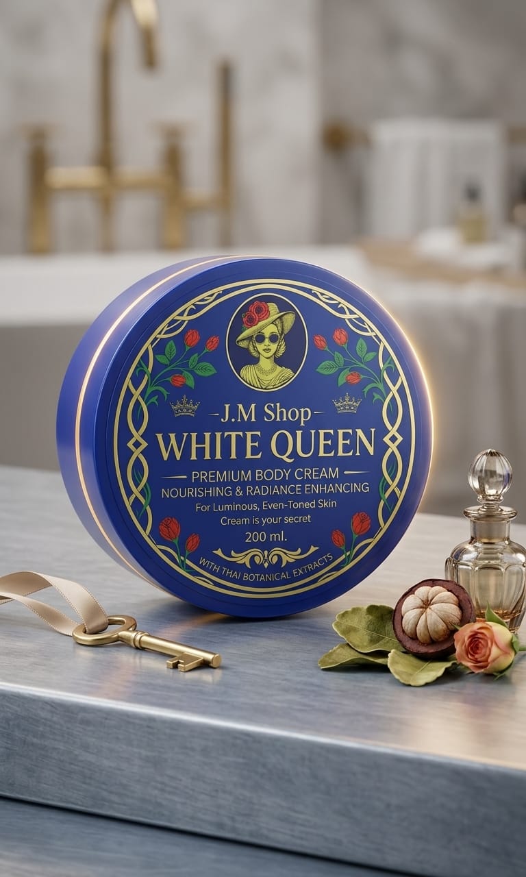 White Queen product in a luxury lifestyle setting